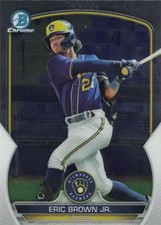Eric Brown Jr. 2023 Bowman #BCP-41 Chrome Prospects Milwaukee Brewers