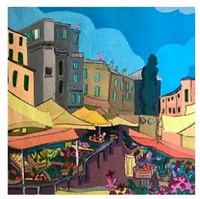 Diamantmosaik-Basar, Markt 30 X 40 Cm Kreativ