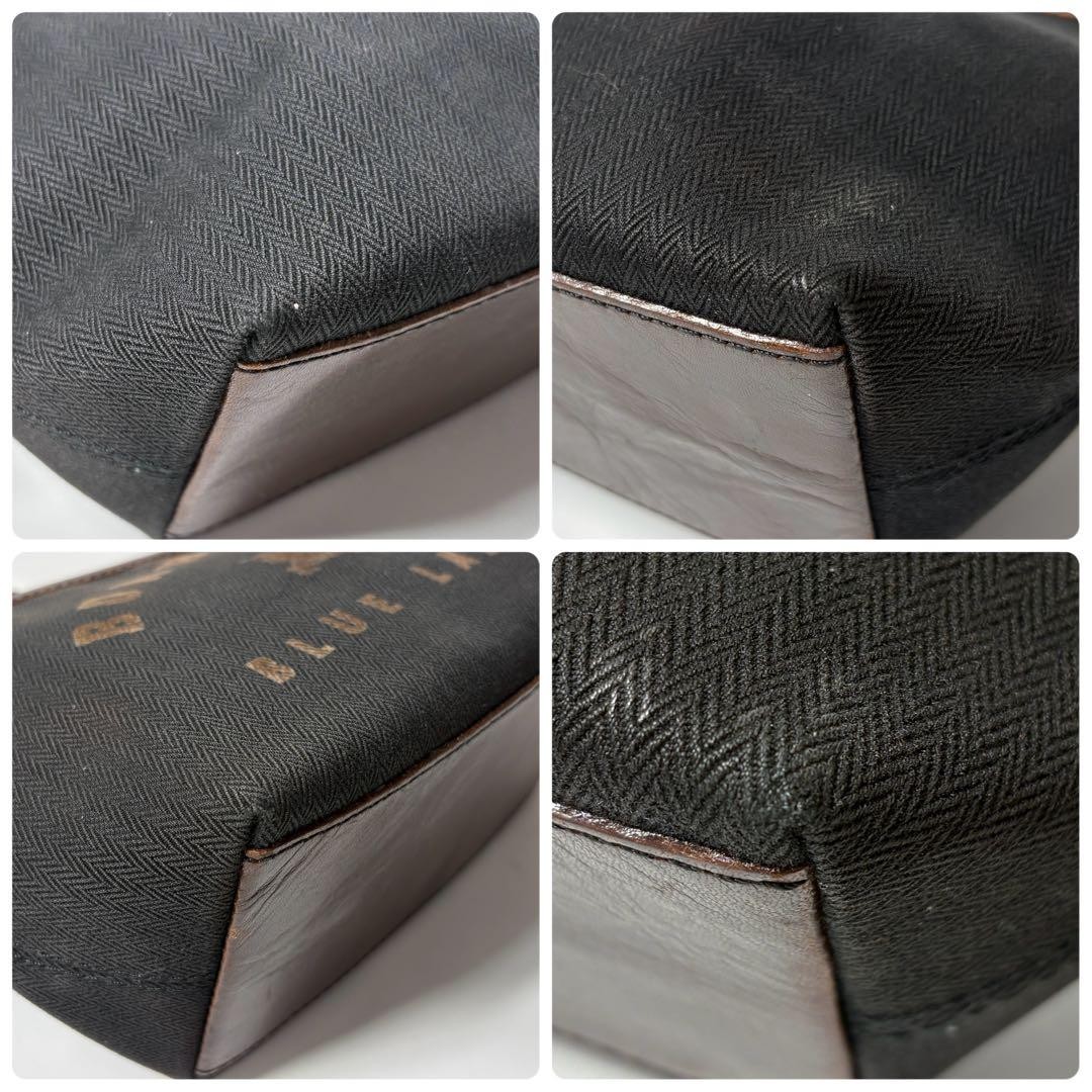 Burberry Blue Label Horse Logo Shoulder Bag Canvas Leather Brown Black New thumbnail 5