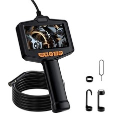 Endoskopkamera, Rohrkamera, Kamera mit Licht, HD 1080P, 4,3 Zoll Display, , 8...