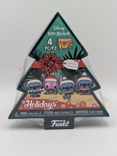 Funko Pop Disney Holiday: Christmas Lilo and Stitch Pocket (4-Pack) New/Sealed