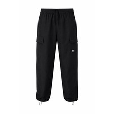 NWT Adidas Originals Adicolor Classics Woven Cargo Pants Black Trefoil Logo L