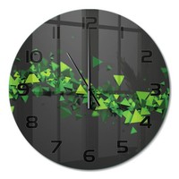 Design-Wanduhr Mit FließEnden Zeigern Geometrische Welle Schwarze Zeiger Fi60 Cm