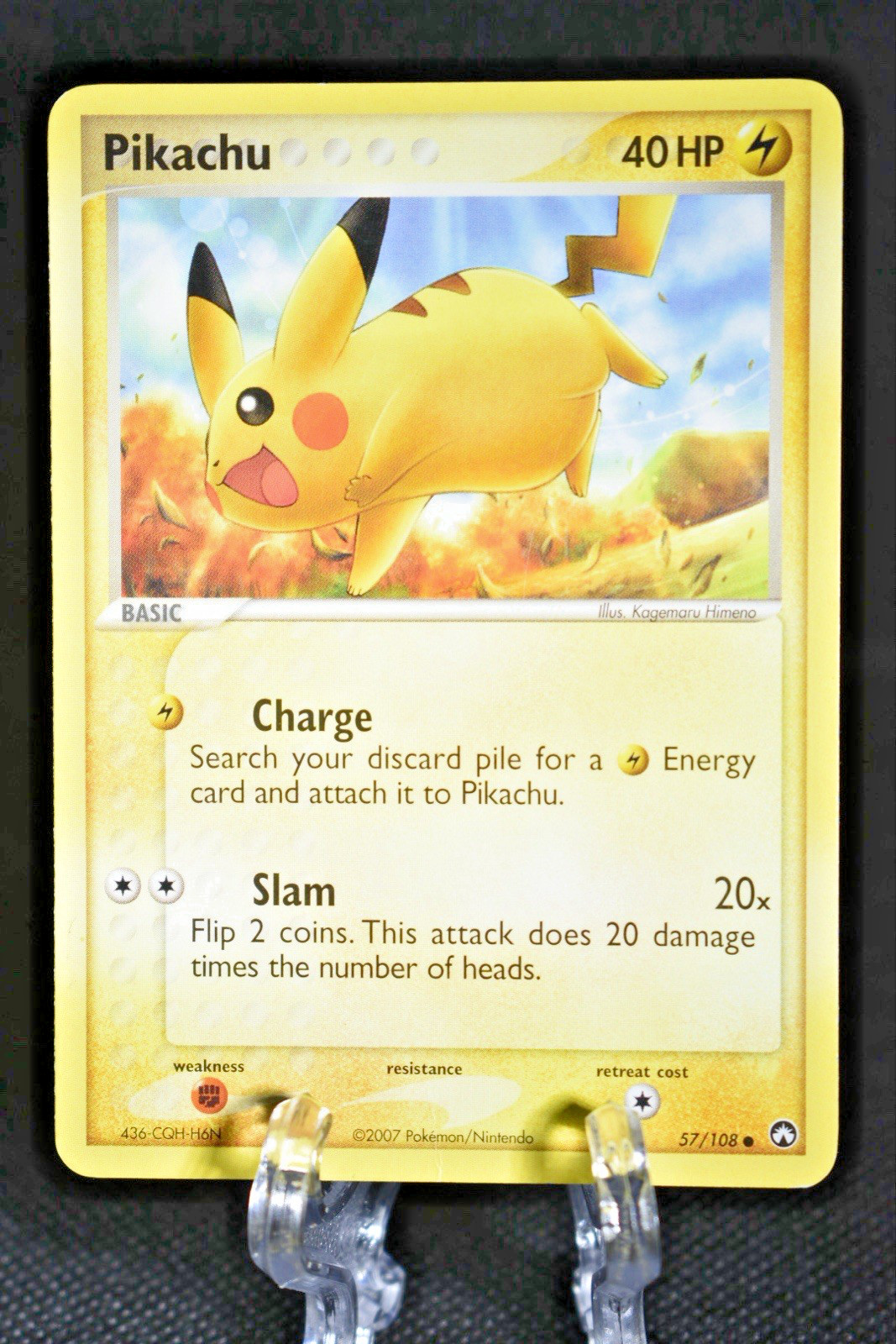 Pikachu 57/108 Power Keepers Pokemon Card - DMG
