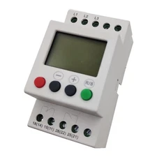 Reliable LCD 3 phase Voltage Protector for AC AC380V Overvoltage Shielding