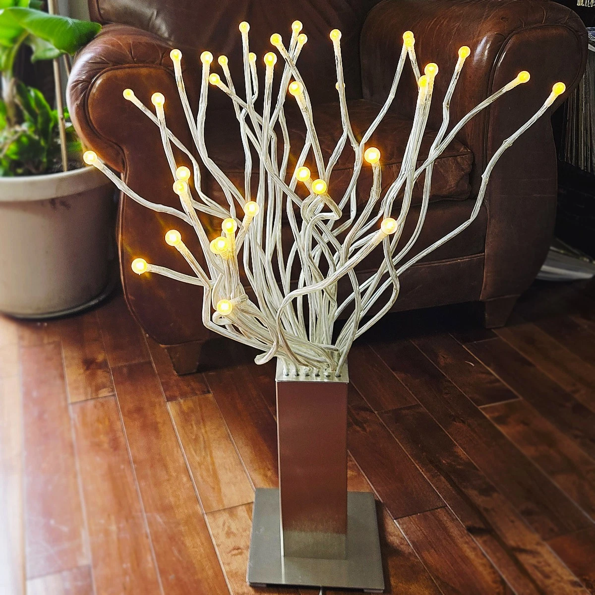 Vintage 80's IKEA Stranne LED Stainless Medusa Tentacle Table Lamp