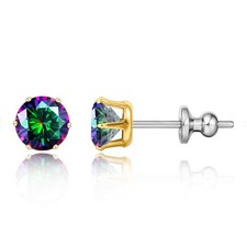 Titanium Earrings Hypoallergenic F136 Implant Grade Studs Round 6