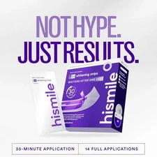 Hismile v34 Tooth Whitening Strips Teeth Whitening Strips, Purple Tooth Whiten~