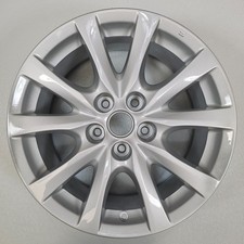 2014-2017 Mazda 6 17x7.5 Oem Reconditioned Silver 10 Spoke Wheel 64957