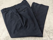 Classic Dress Pants Mens 34x32 Flat Front Business Casual Slacks Office Workwear