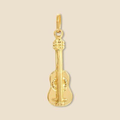 14K Gelbgold Cello Anhänger Charm echtes Musikinstrument 1,4g Teherani