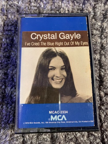 Crystal Gayle: I've Cried the Blue Right out of my Eyes  (Cassette, 1978, MCA) - Picture 1 of 3