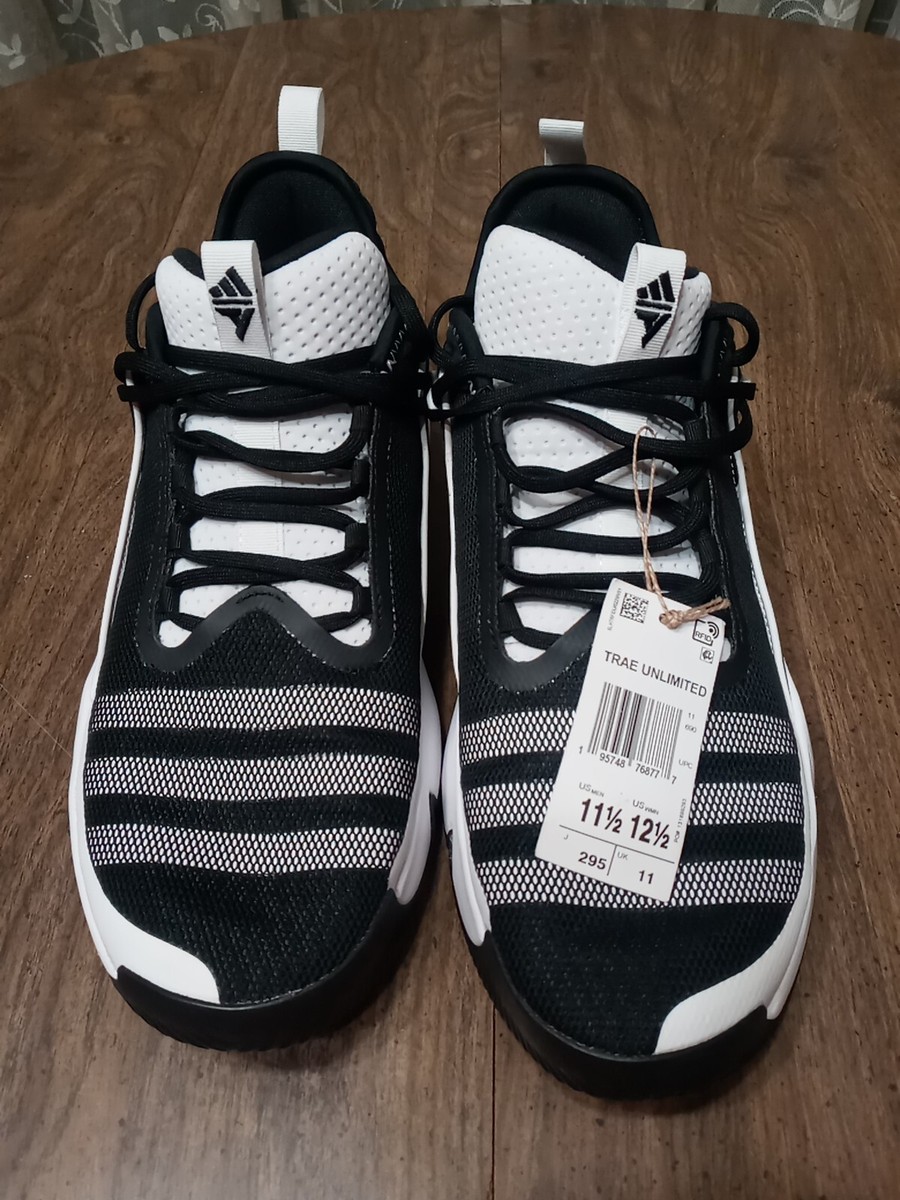 Adidas Trae Young Unlimited HQ1020 Black White Men Size 11.5