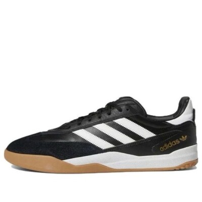 Size 9.5- Adidas Men s Copa Nationale Shoes, Black/White/Gold Metallic.