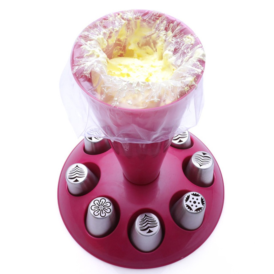 Cake Decorating Tool Holder Bag Filling Tool Cake Decorating Kit with