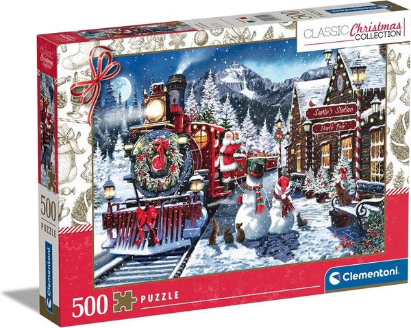 Clementoni Christmas Village Puzzle 500 Teile - Puzzle 500 Teile Kinder 70X50Cm-image