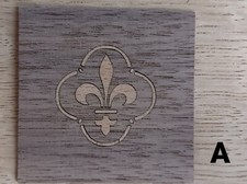 Naklejki z prawdziwego drewna fornir na nieskończenie wiele pomysłów . Lilia francuska .