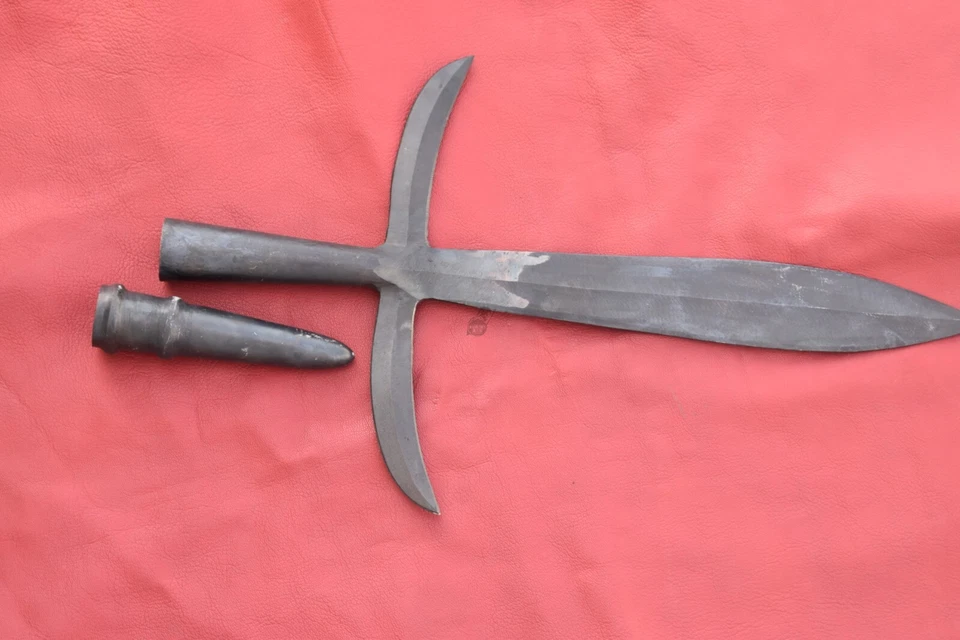 Punta de lanza japonesa Jumonji Yari con tapa trasera Foto 3 de 4