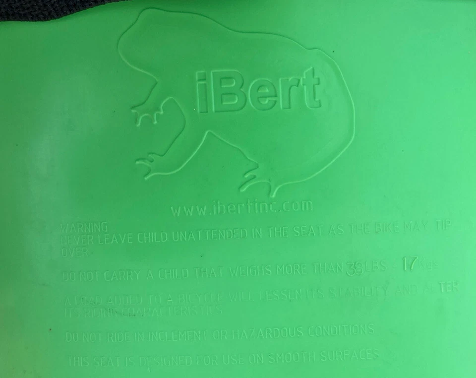 Bicicleta iBert Niño Pequeño Bicicleta Seguro-Asiento en T Verde Se Ajusta a Manillares Ver Fotos Foto 2 de 4