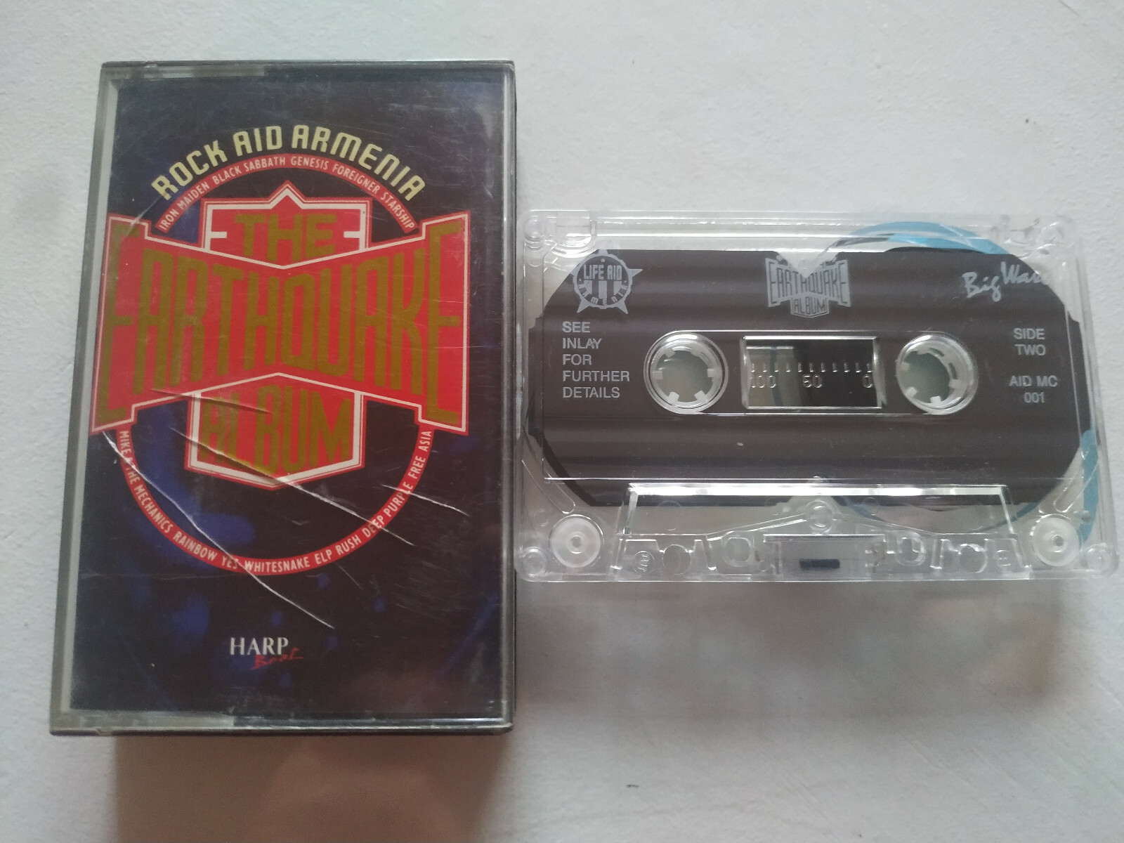 The Earthquake Album BLACK SABBATH IRON MAIDEN WHITESNAKE Tape Cassette Am