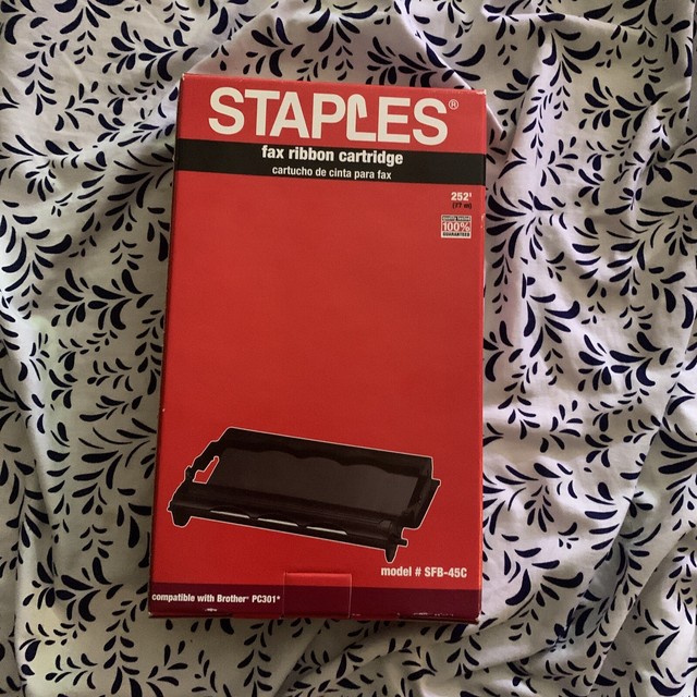 Staples Fax Ribbon Cartridge Compatible With Brother Pc301 for sale
