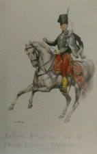 Chromolithographie Uniformkunde Russ.Offizier um 1776 Sammlung F.Gauker O-2452