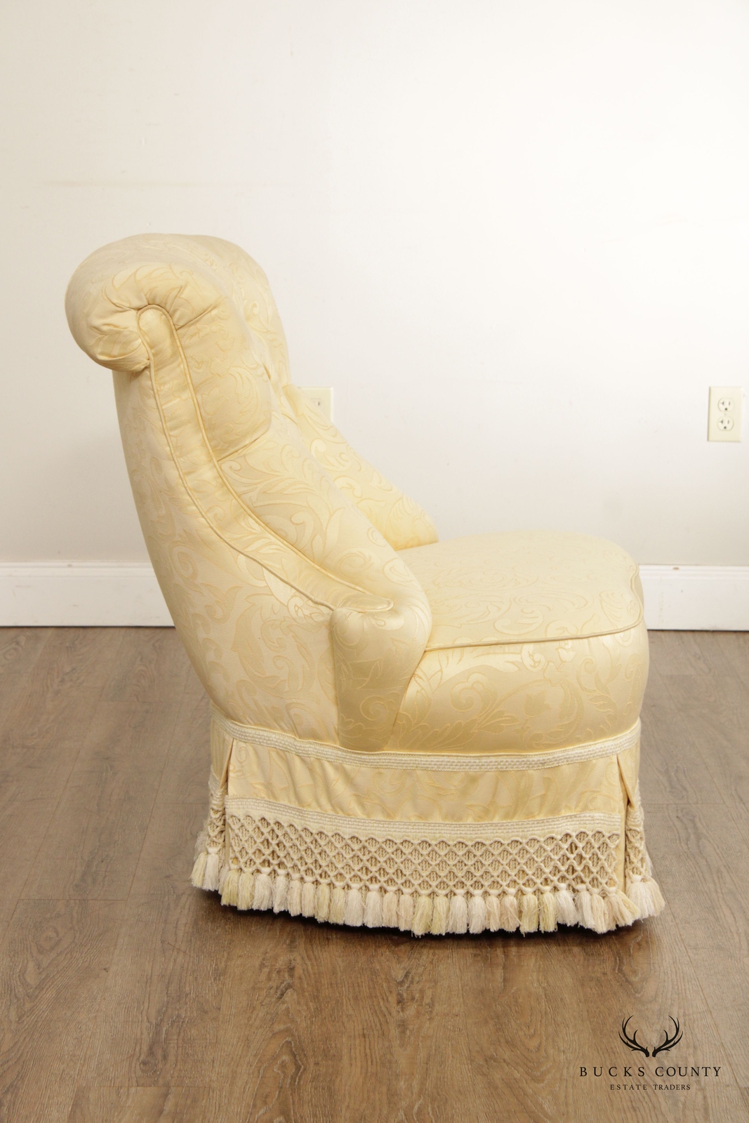 Karges French Traditional Pair of Tufted Slipper Chairs eBay