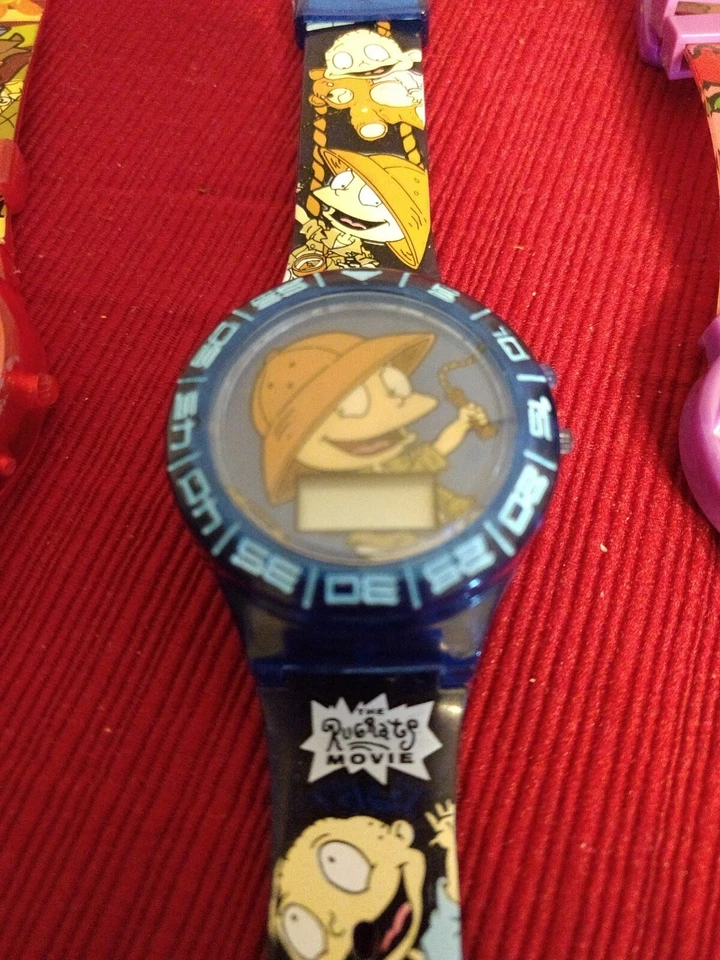 Watches Children for Parts or Repair 2 Hello Kitty 2 Rugrats Used  - Image 3 of 4