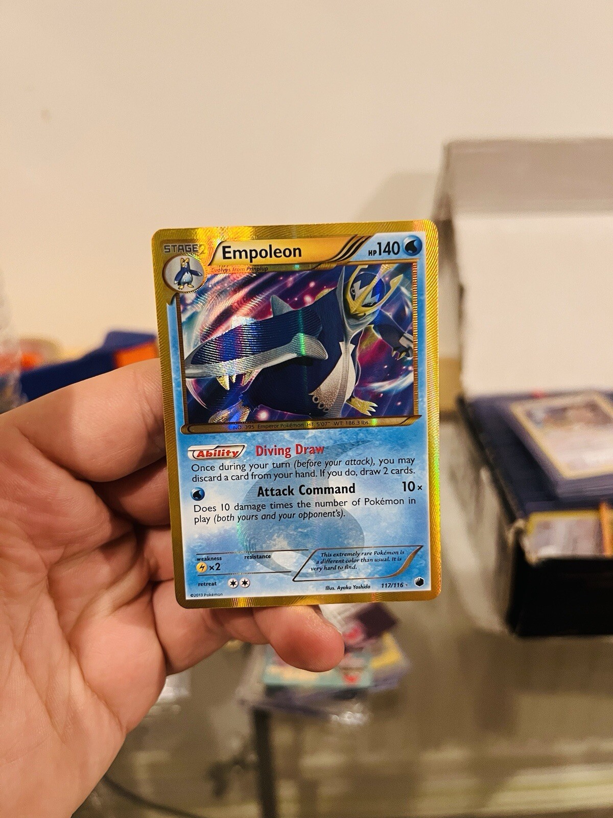 Empoleon 117/116 Plasma Freeze (2013)  Pokemon Card Holo Secret Rare