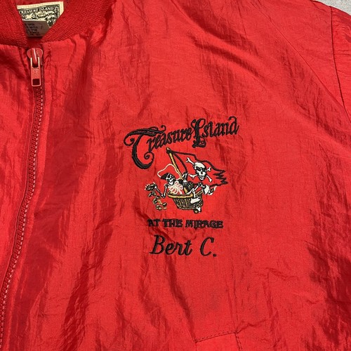 Vintage Las Vegas rote Jacke - Treasure Island at The Mirage Herren Medium Bert C. - Bild 2 von 13