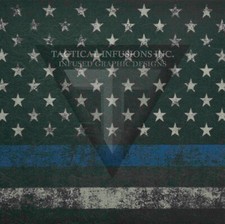 Kydex Infused Thin Blue Line Full Stars 7 7/8 X 7 7/8" 1 Sheet