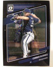 Corbin Burnes 2021 Donruss Optic Black Velocity Prizm /149 FREE SHIPPING