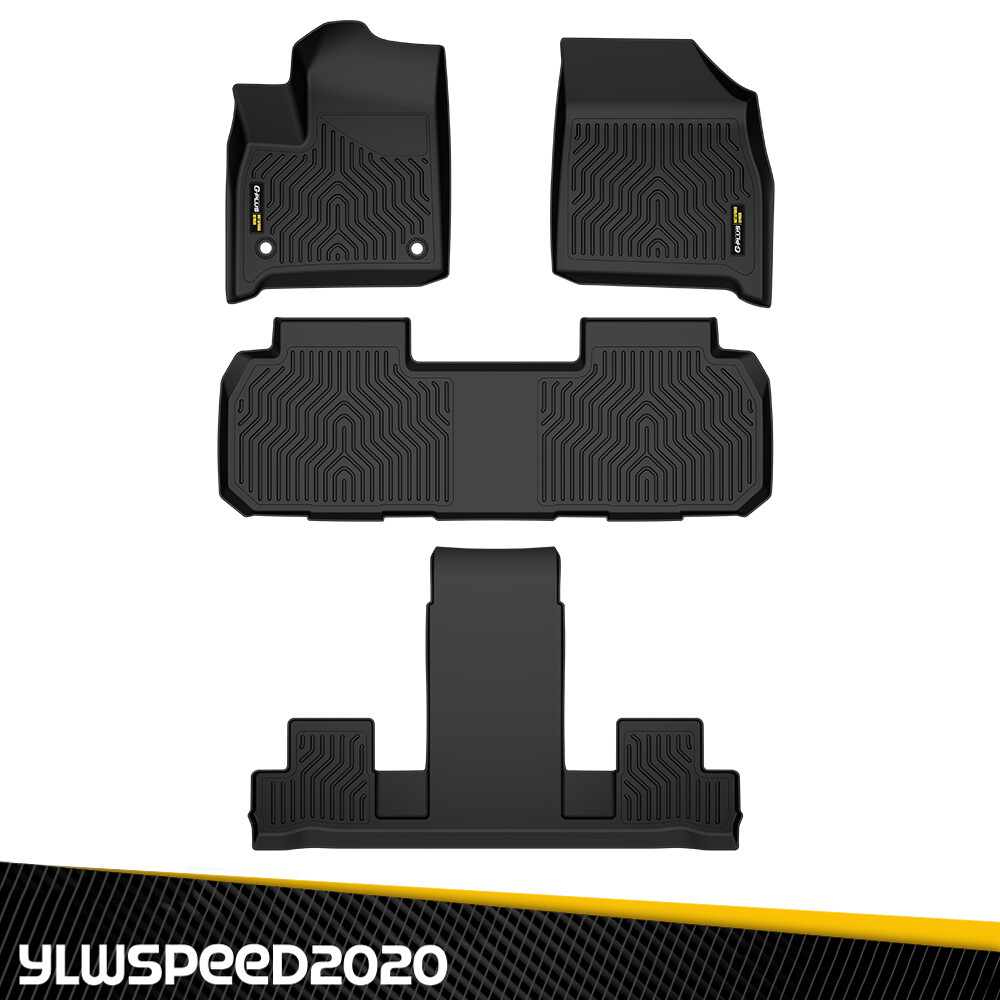 Fit For 18-25 Chevy Traverse 7 Seat All Weather TPE Floor Mats Protection Liners