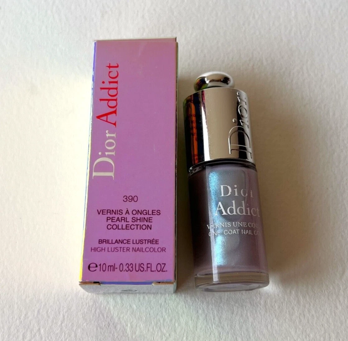 Christian DIOR Addict Vernis 390 VIBRANT MAUVE High Luster Nailcolor Polish