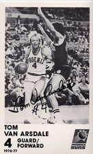Tom Van Arsdale Signed Vintage 5x8 Photo - Phoenix Suns