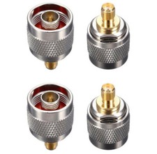 4X SMA Female Jack to N Male Plug Coax Ham Amateur Radio RF Antenna Adapter 4pcs