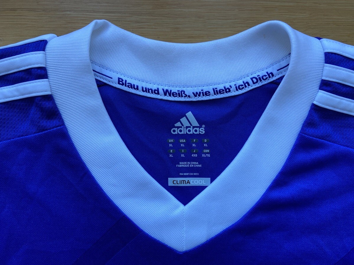 SCHALKE 2012 2013 2014 HOME FOOTBALL SHIRT SOCCER JERSEY ADIDAS