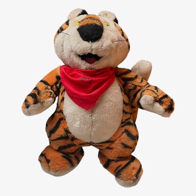 Vintage 90er Kellogg's Frosties Tony der Tiger Stofftier Müsli Plüsch Steiff Retro