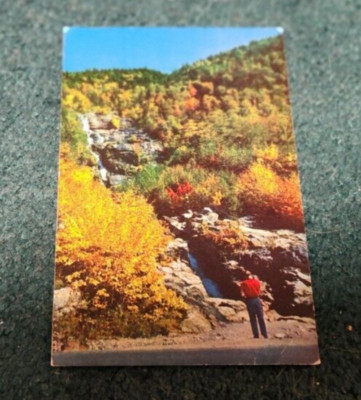Vintage SILVER CASCADE IN CRAWFORD NOTCH Postcard White Mountains New Hampshire