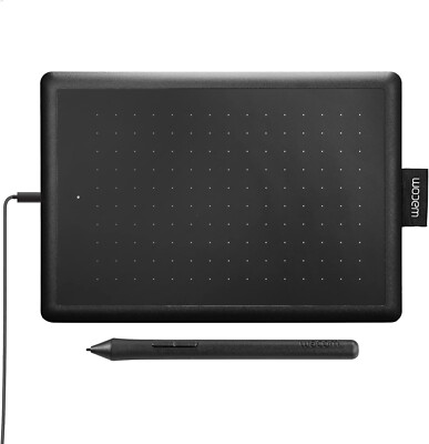 Wacom One by Wacom Creative Graphics Table wioth Pen, Black - CTL472K1A