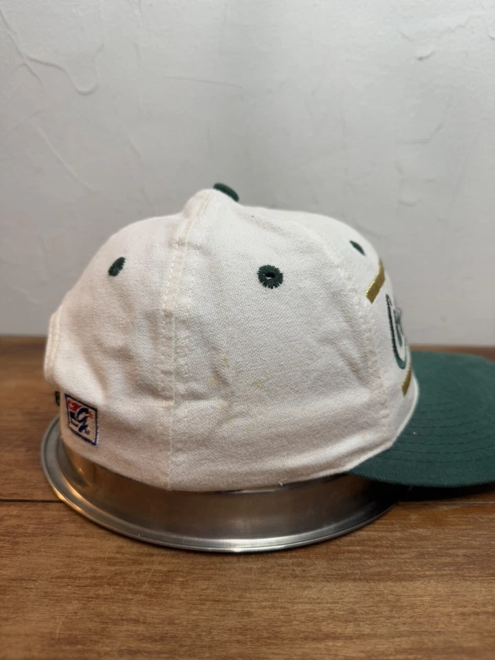 Vintage Atlanta Olympics 1996 Coca Cola Snapback Hat Cap 90's Green Gold Logo - Image 4 of 4