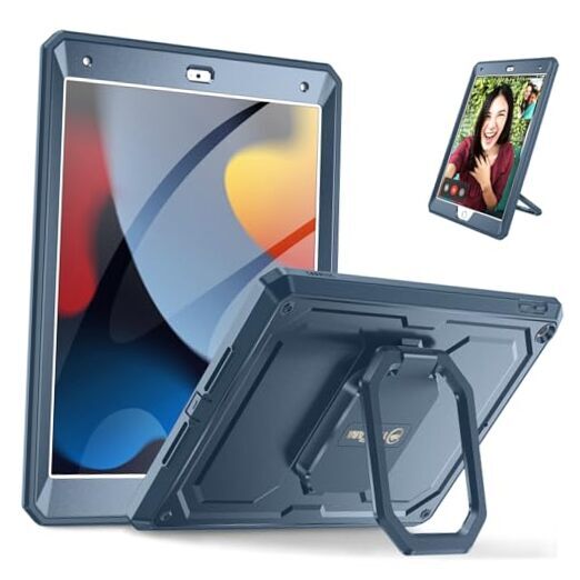 Protective Navy Case for iPad 9th/8th/7th Gen 10.2 Inch 2021-2019 Models