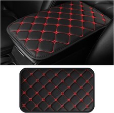 Car Center Console Cushion Pad, PU Leather Vehicle Armrest Protection Cover, Wat
