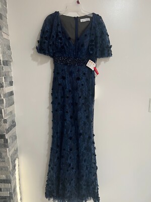 Mac Duggal Dress Womens Size 4 Midnight Embellished Floral Gown Lace 67712 | eBay Mac Duggal Dress Womens Size 4 Midnight Embellished Floral Gown Lace 67712 | eBay