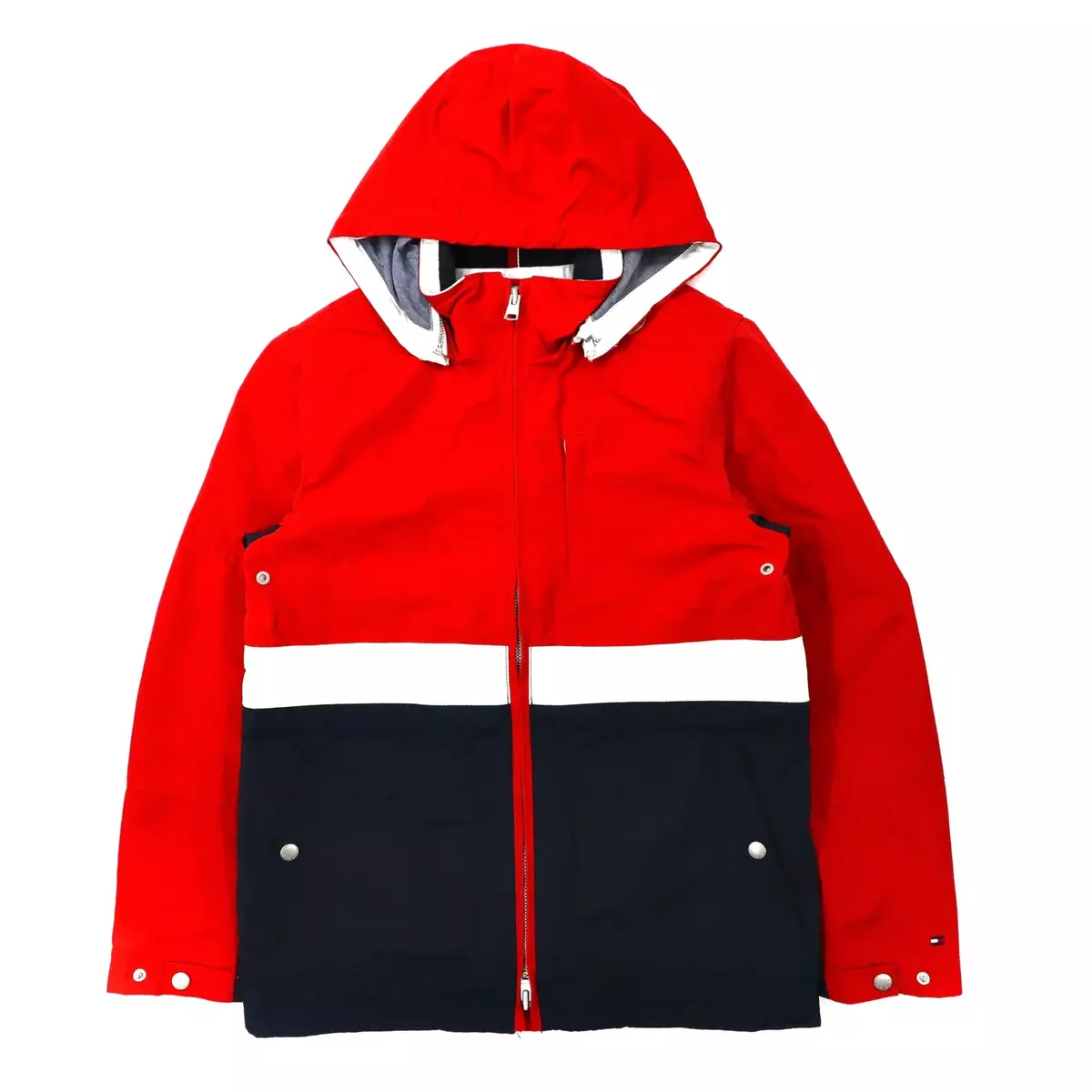 TOMMY HILFIGER Sailing M Red Hoodie Detachable | eBay