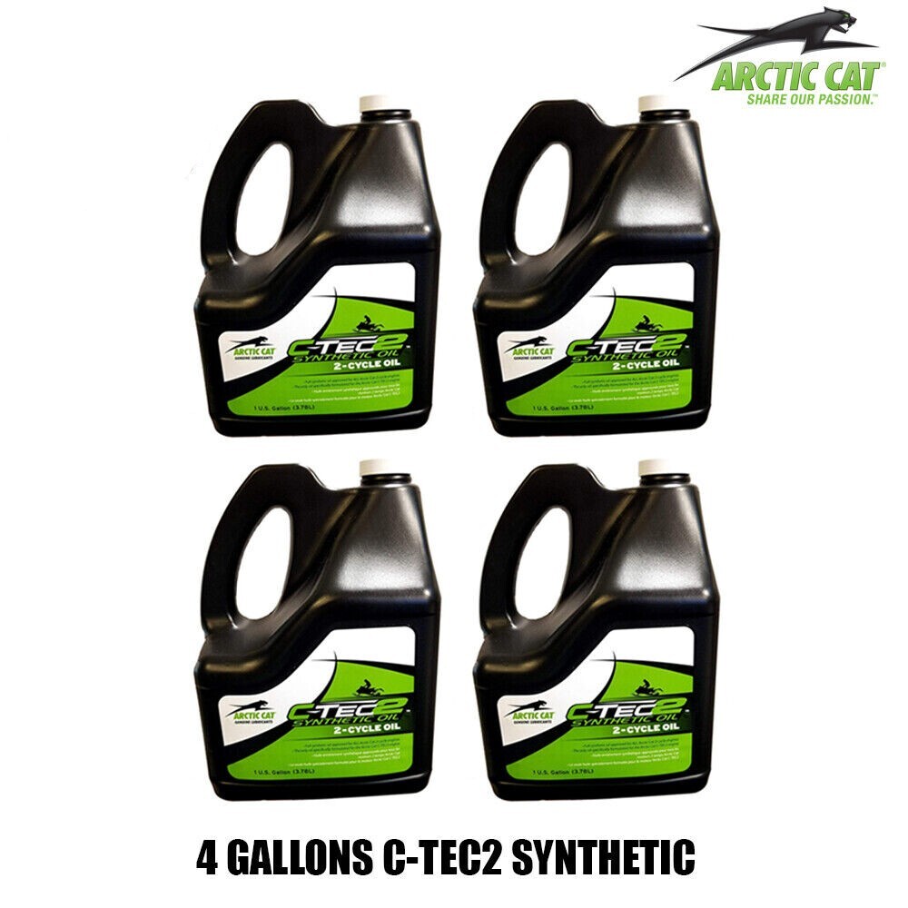 Arctic Cat C-TEC 2 Snowmobile Oil 4 Gallons / 1 Case ZR XF M 6000