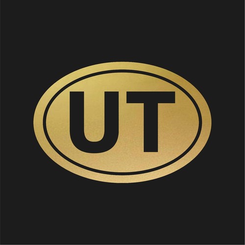 Utah UT Initials Vinyl Decal Window Oval UT Laptop Sticker - Picture 5 of 12