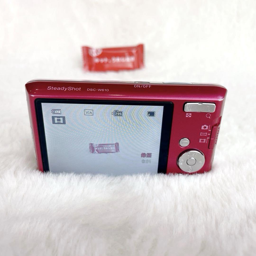 SONY Digital Camera DSC-W610 Pink Cyber Shot 4.0x Optical
