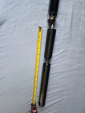 Carbon Fiber Pool Cue Butt Extension 12" inch 2 Piece Predator Stackable Bumper