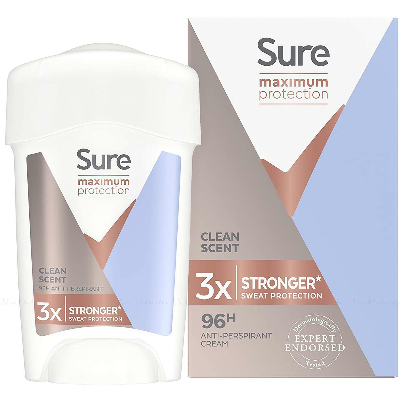 Sure Women Maximum Protction Anti Perspirant Deodorant Stick - Pack of 2 x 45ml